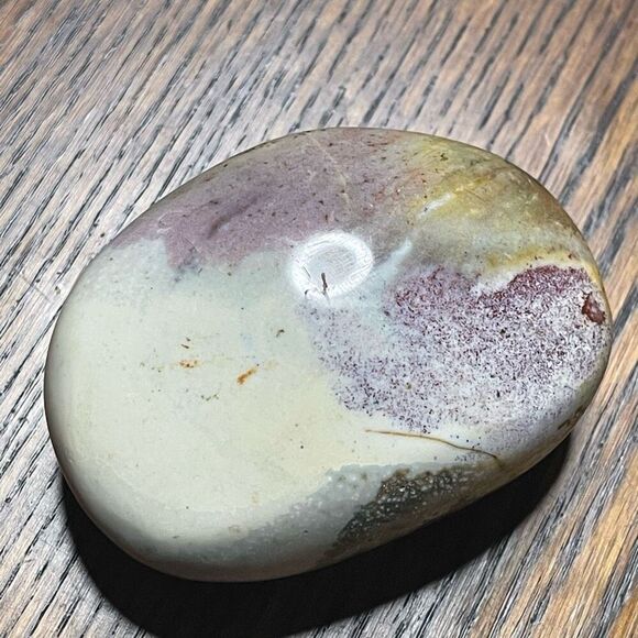 Ocean Jasper palm stone crystal natural orbicular orbs green white red yellow br - Picture 6 of 10